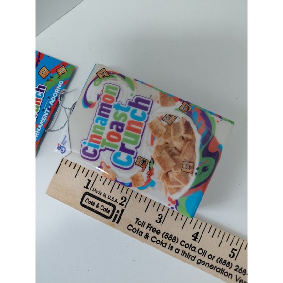 Cinnamon Toast Crunch Decoupage Holiday Christmas Ornament NWT - Picture 3 of 4